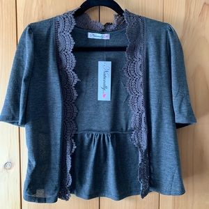 🌈 Naturally Dark Gray Cover up Shrug